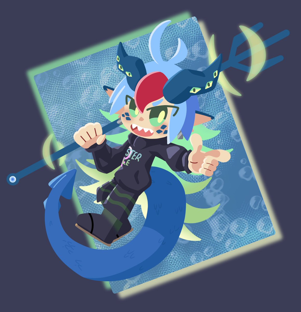 ReiZa_Art's tweet photo. Wanted to try my hand at an art style I saw for fun. I think it turned out nicely and adorable. What do you think? https://t.co/HSEdBDqCsr
