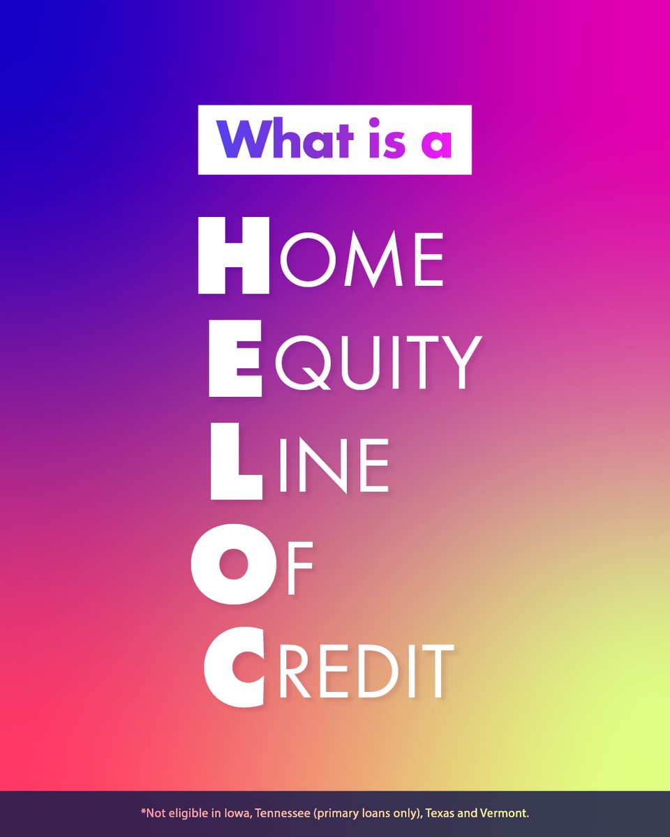 RAMHomeLoans's tweet photo. A home equity line of credit allows you to access the cash you've already put into your house. Message me to see how a HELOC could help you consolidate debt or free up funds. The RAM Mortgage Team - 408.249.4644. https://t.co/I0TAcFKJhW
