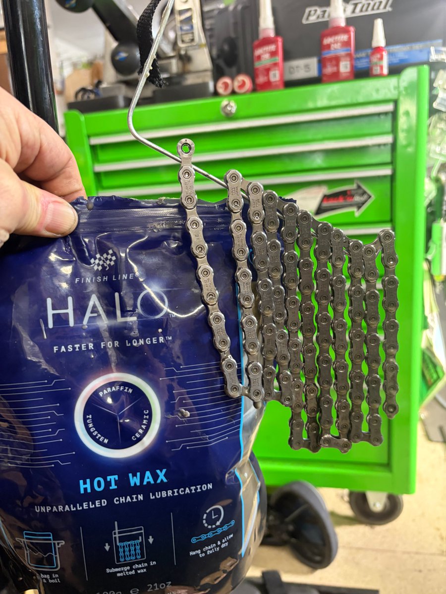 ☆HALO HOT WAX施工済☆新品CN-HG901 デュラエース 11速☆ スタッフバイクにFinishline HALO HOT WAXを施工。凄い静か！