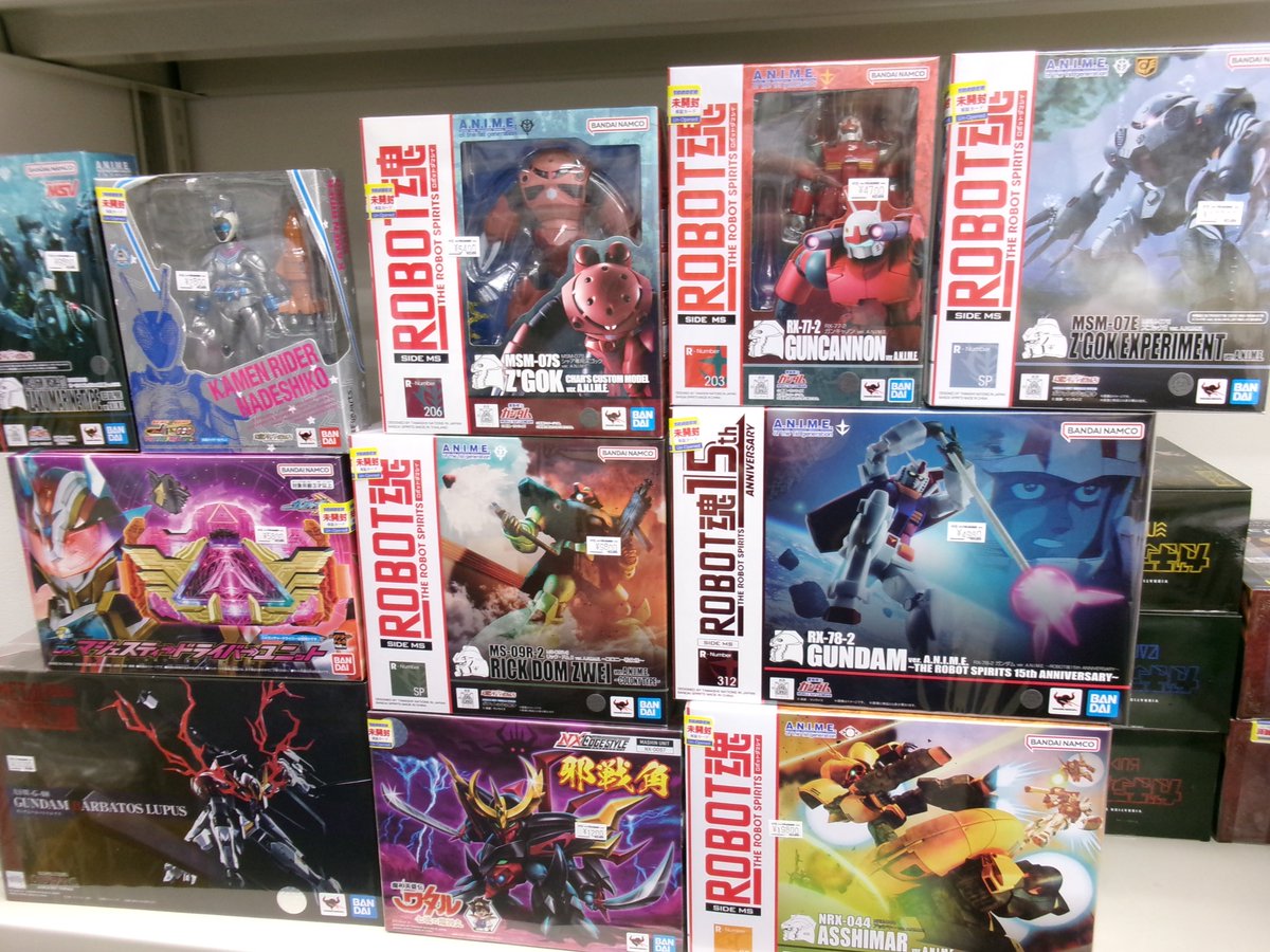 新品未開封（※1点だけ開封済）ROBOT魂各種　まとめ売り 本店4階】 ガンダムのROBOT魂の未開封品がたくさん入荷してますよ～！