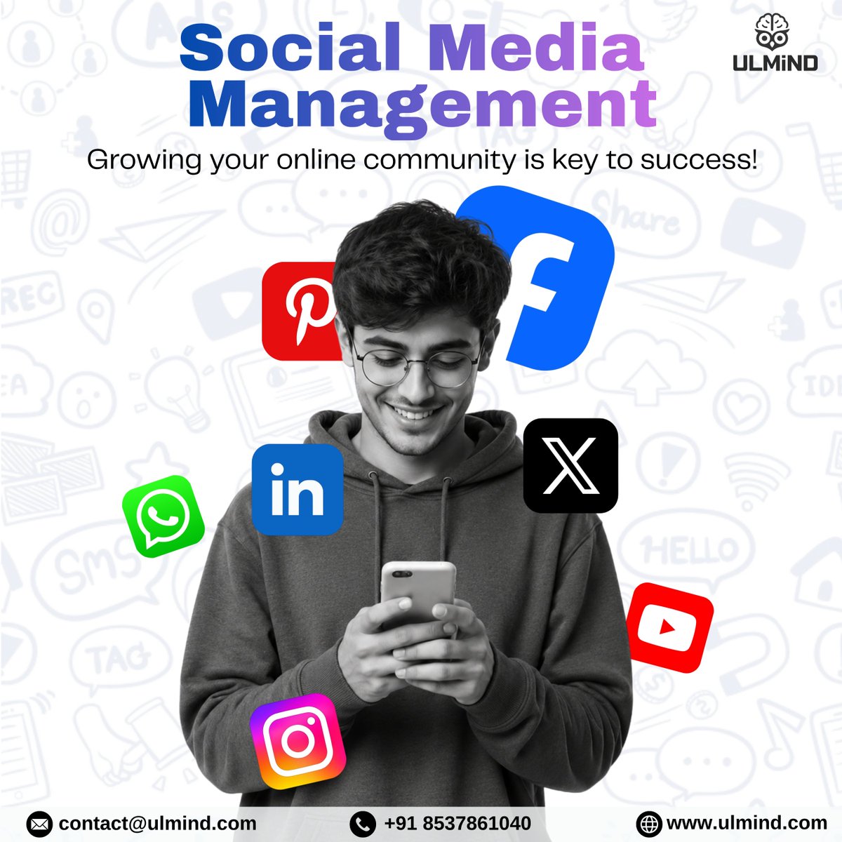 ULMINDOfficial's tweet photo. 📱 Grow your brand with smart social media management 🚀
✅ Content Strategy
✅ Regular Posting
✅ Audience Engagement
✅ Brand Growth
✅ Performance Insights
🌐 https://t.co/JYn484bRRS
📞 +91 8537861040
📧 contact@ulmind.com
#SocialMediaManagement #DigitalMarketing #ULMIND https://t.co/ftnPpfcXuQ
