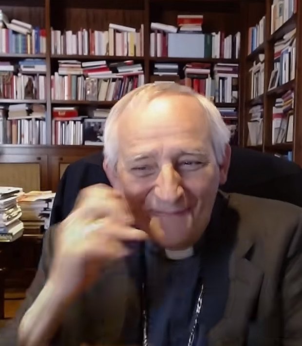 cardinal zuppi being interviewed: would you have liked to become pope?

his genuine reaction: