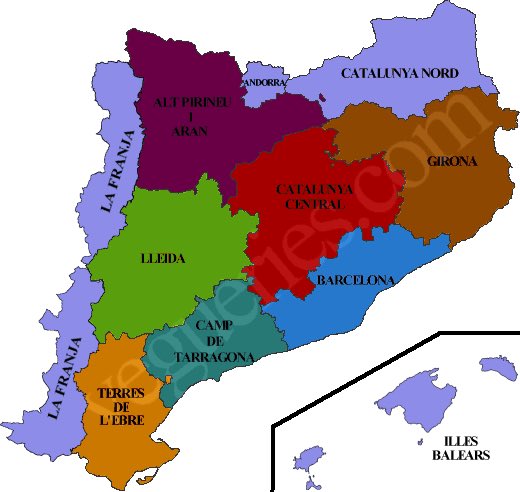 this is the correct map of PRINCIPAT DE CATALUNYA