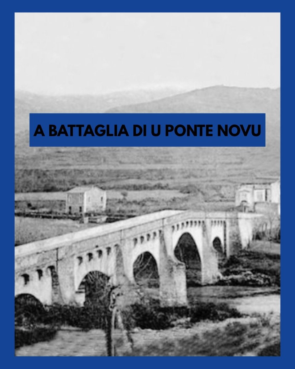vocenaziunale's tweet photo. L’8 di maghju di u 1769 a Corsica perdia a so libertà in u Ponte Novu cuntr’à l’armata francese.

Oghje, pinsemu à st’omi fieri chì anu difesu l’idea di l’indipendenza è a brama di libertà sin’à l’ultimu soﬃu. https://t.co/4AS3DO7ddu
