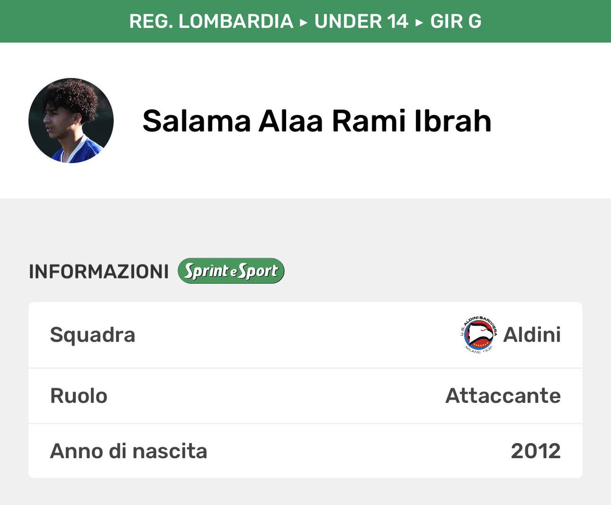 tommasocrisc's tweet photo. 👀 Vicino l'anno scorso, ora il #Monza ci riprova per Alaa #Salama, esterno classe 2012 dell'#Aldini da 32 gol stagionali. Andrebbe a sostituire un big in uscita, ma la concorrenza è folta. https://t.co/xwNP9ghPvZ