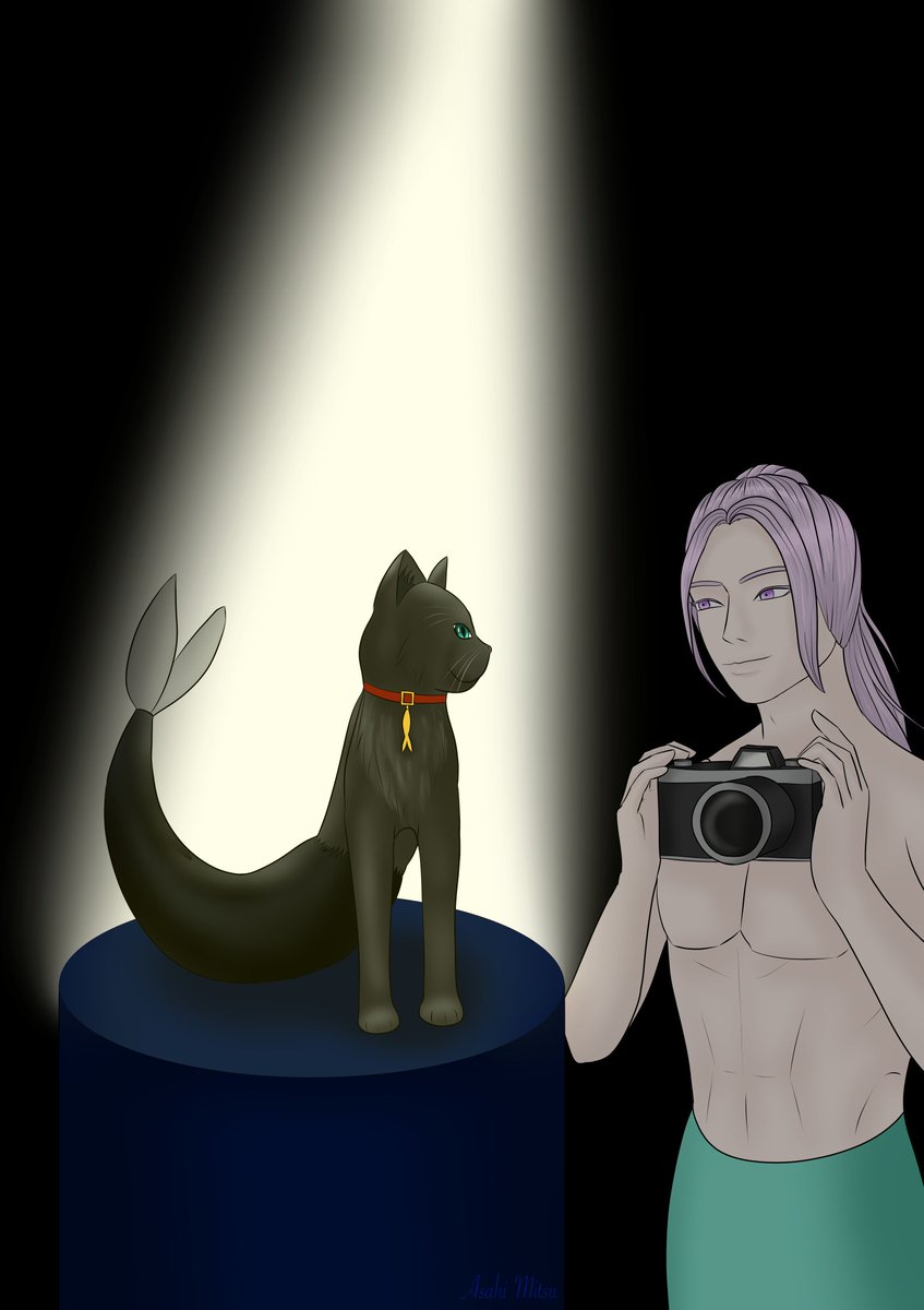 День 7. Модель.

Скумбрій Гай Риберіус власною персоною 🐈‍⬛️

#mermay2026