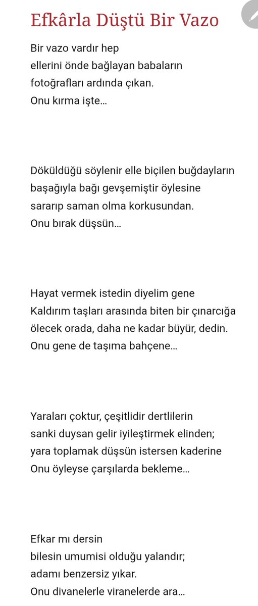 CelaliFedai's tweet photo. "Efkârla Düştü Bir Vazo" https://t.co/WhVy8JRgha
