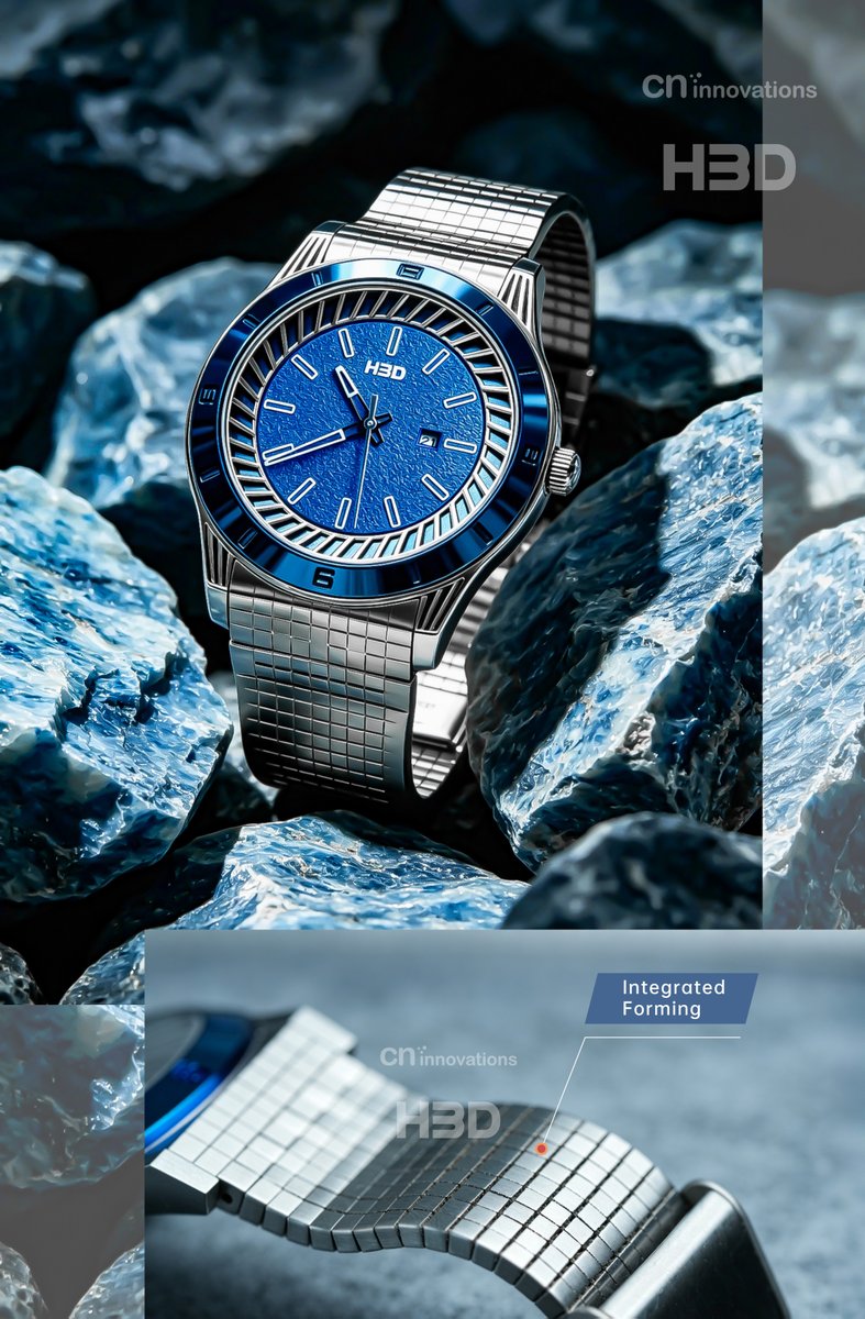 HBDAdditive2015's tweet photo. HBD's Metal AM technology unlocks premium wearables with micron-level detail, complex geometries, lightweight strength, and faster customization. 

With CN Innovation, HBD printed Aurion and Lunelle on the HBD 400—showing a smarter path from concept to production. https://t.co/WziQf63UHy