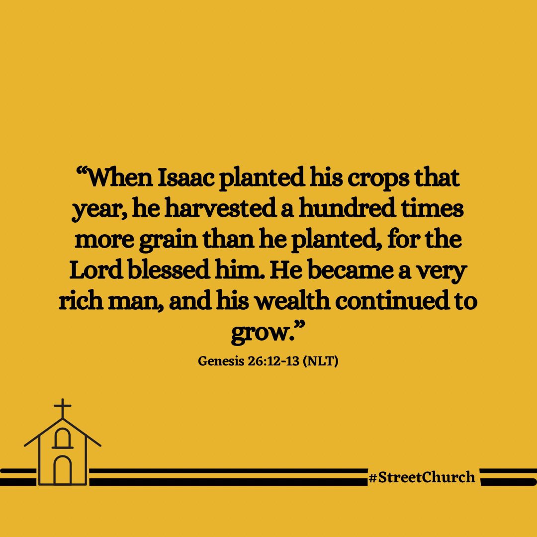 When things dey hard 4 people during d time of Isaac, he could not relate bcos d Lord was with him. Na even dat time e become very rich.

So no be matter of wetin economy dey talk, e matter who be ur sponsor. If God na ur backbone e sure say when odas dey complain, u go dey smile
