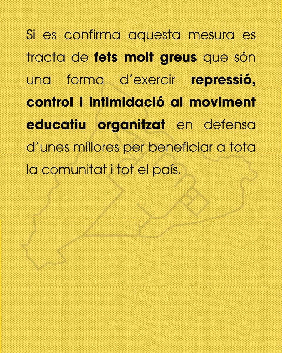 assembleaeduca's tweet photo. 🟡Denunciem la infiltració dels cossos policials dins de les assemblees de treballadores de l'educació pública 🟡 https://t.co/uXENPKLrSU