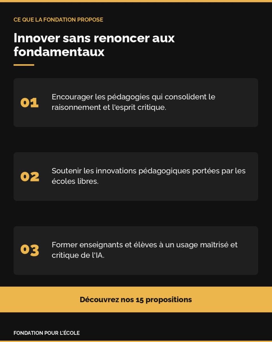 Fondation pour l'école tweet media