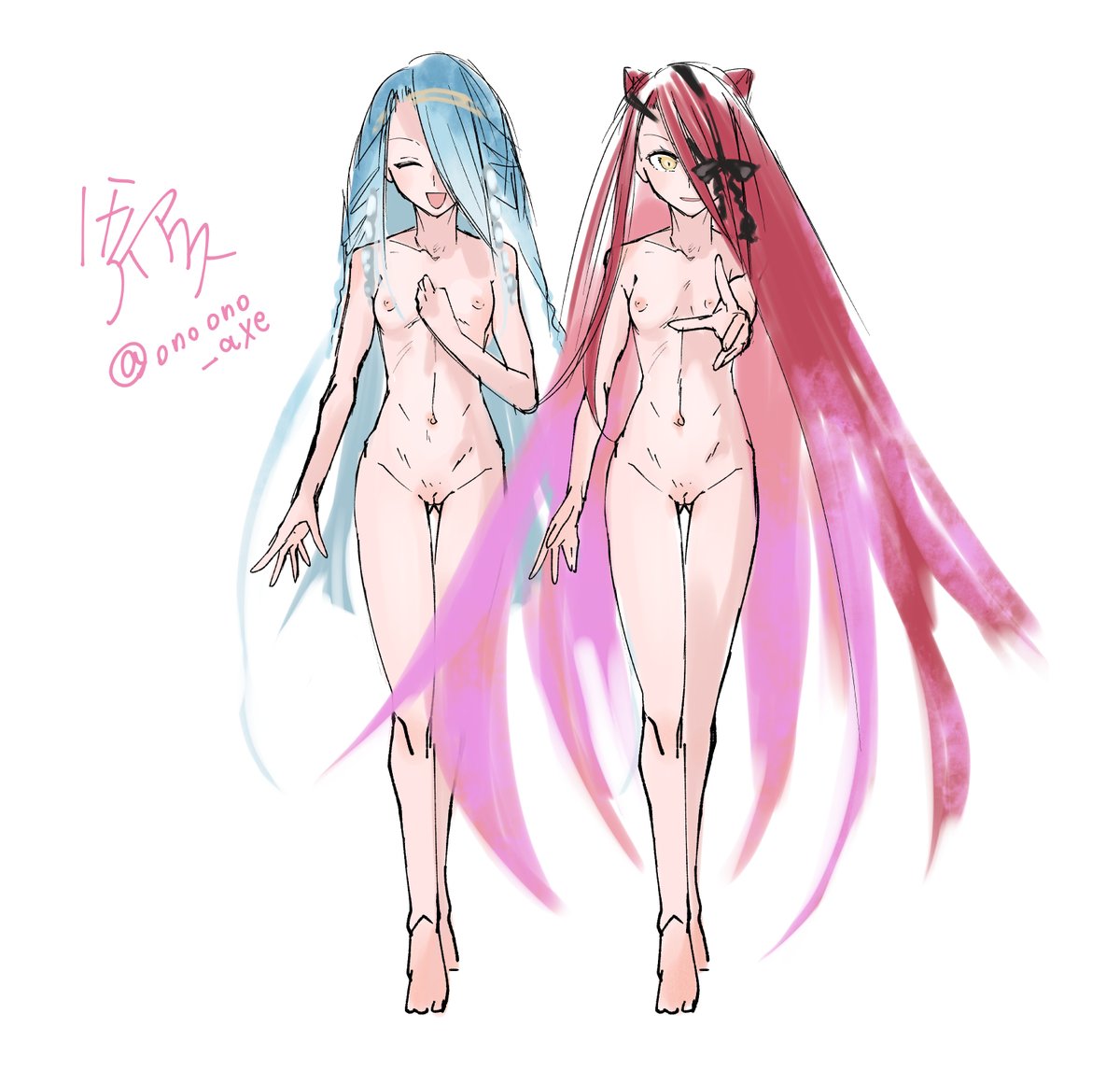 30分ドローイングx2、いまホットなエフェメロちゃん
そして彼女を描くならイプちゃんも描かねばなるまいよ
なテュフォン姉妹 