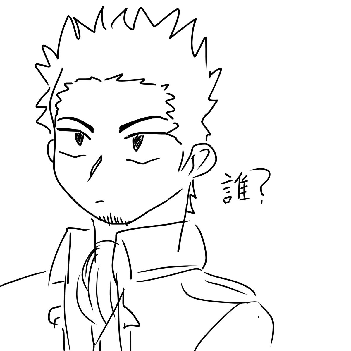 mkn_kw's tweet photo. 絵を描く機会が全然なくてやっと時間取れそうだから🦍さん描こうと思ったけど描き方忘れた
ほんま誰？ https://t.co/dYvUhb4m3x