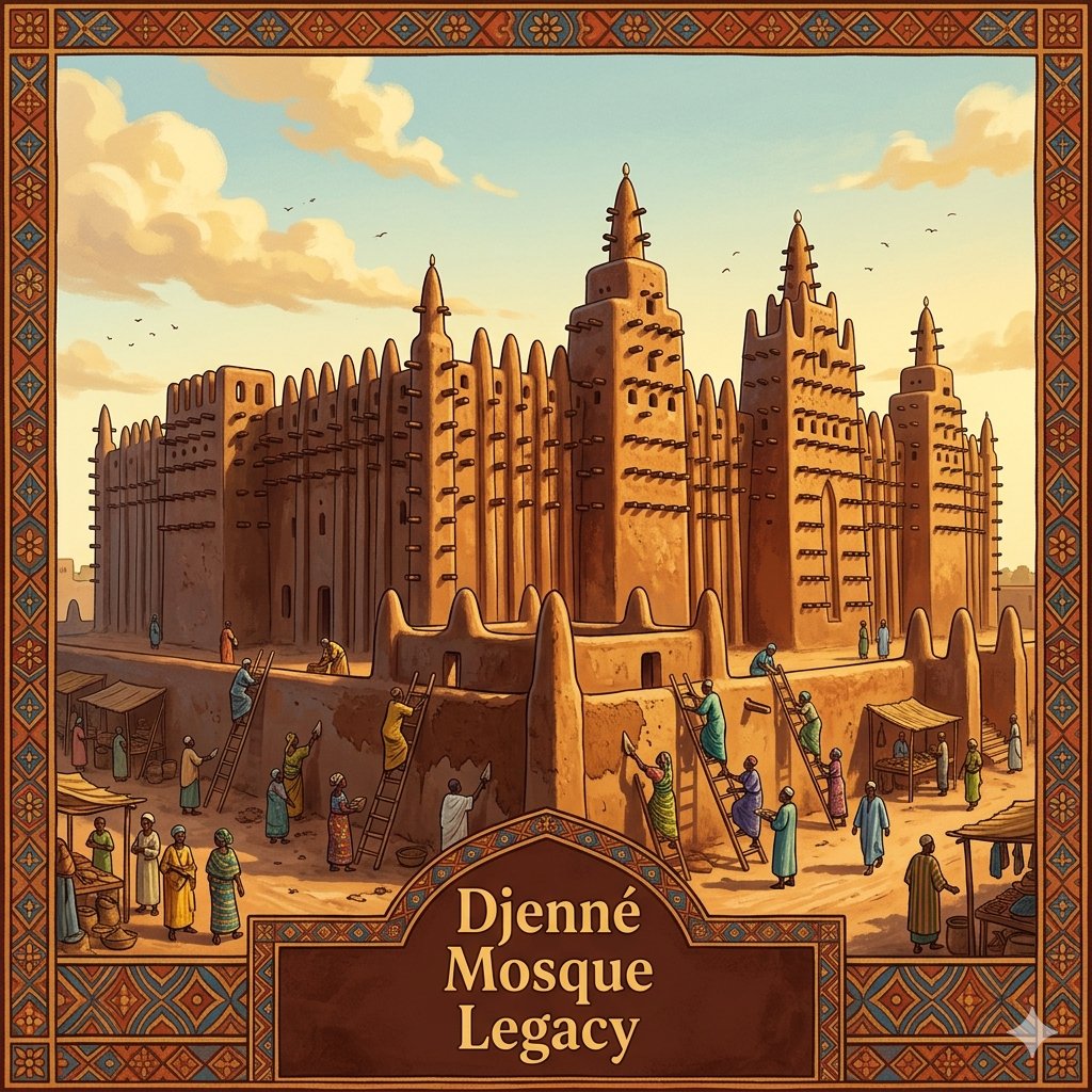 DoYouKnowFact01's tweet photo. Picture this: The Great Mosque of Djenné in Mali, built in the 13th century, remains the world’s largest mud-brick building. Each year, the community gathers to replaster it, preserving this remarkable structure through shared effort. A living symbol of cooperation. https://t.co/0H8lUqpVY3