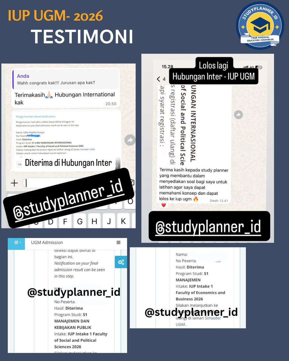 fyishakespeare's tweet photo. Yang lagi tes IUP UGM, jangan lupa untuk prepare Phase 2 nya! Ready:
- Interview &amp; Essay Formula
- ⁠SJT - MMPI - Interview for Medicine

Order klik link: https://t.co/LHRK9nJ73z
📩 DM @studyplannerid
📲 CP https://t.co/Z0W4HnZd1b https://t.co/XLQhQrkDUQ