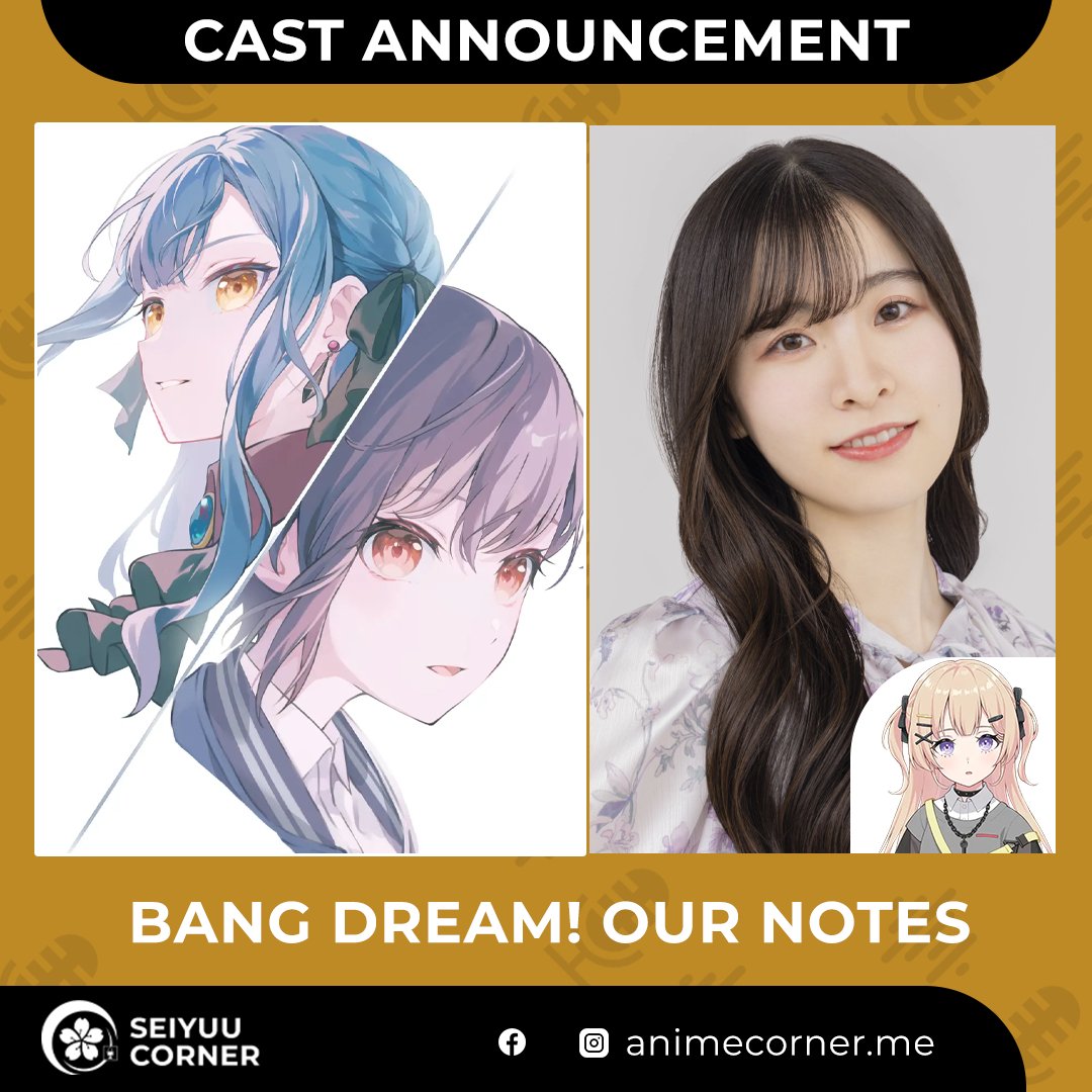 Hikaru Tono voices Shizuku Shinomiya, the keyboardist of Ikka Dumb Rock! in "BanG Dream! Our Notes"