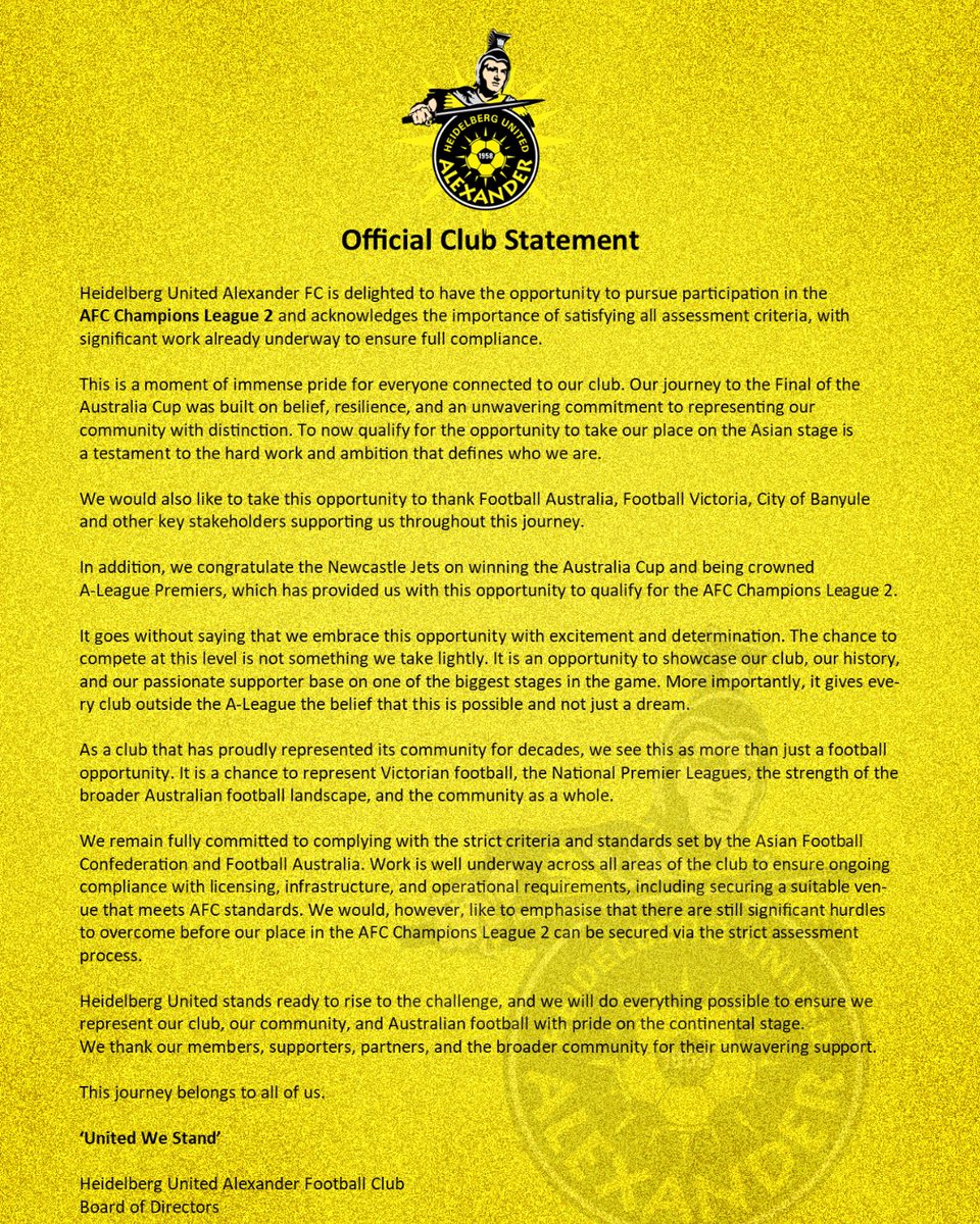 Heidelberg United Alexander FC tweet media