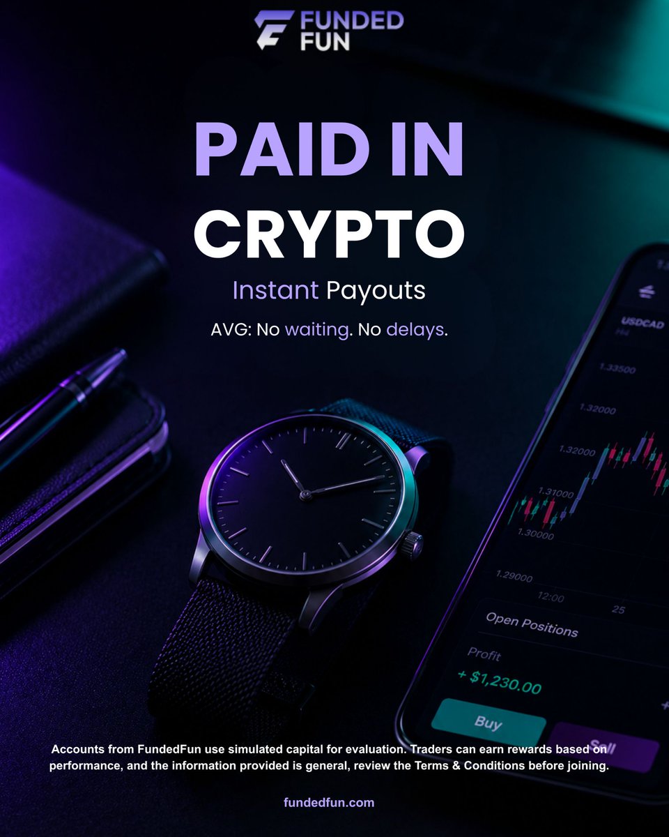 One of the best feelings as a trader?

Opening your wallet and seeing the payout already there 😮‍💨💸

No stress.
No chasing support tickets.
No waiting forever just to access your own rewards.

At FundedFun, we built this for traders who are tired of unnecessary restrictions and