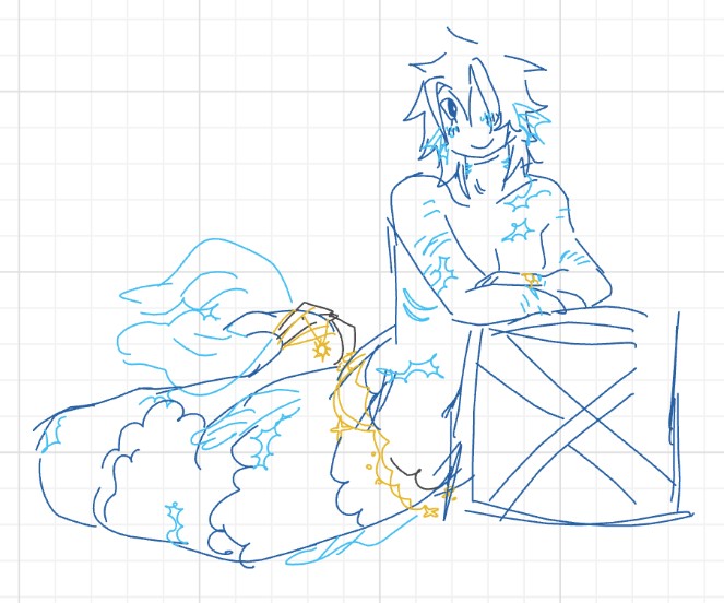 I needed an excuse to draw a mermaid
#twotime