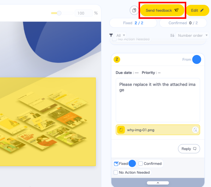 monji_tech_en's tweet photo. 🎉 [Feature Update] Feedback is now smoother.

#WebDev Now send Feedback directly from the view — no switching needed.

Your voice drives every update.

Try it free → https://t.co/BdxdM0ekOK https://t.co/iJVVYeNamh