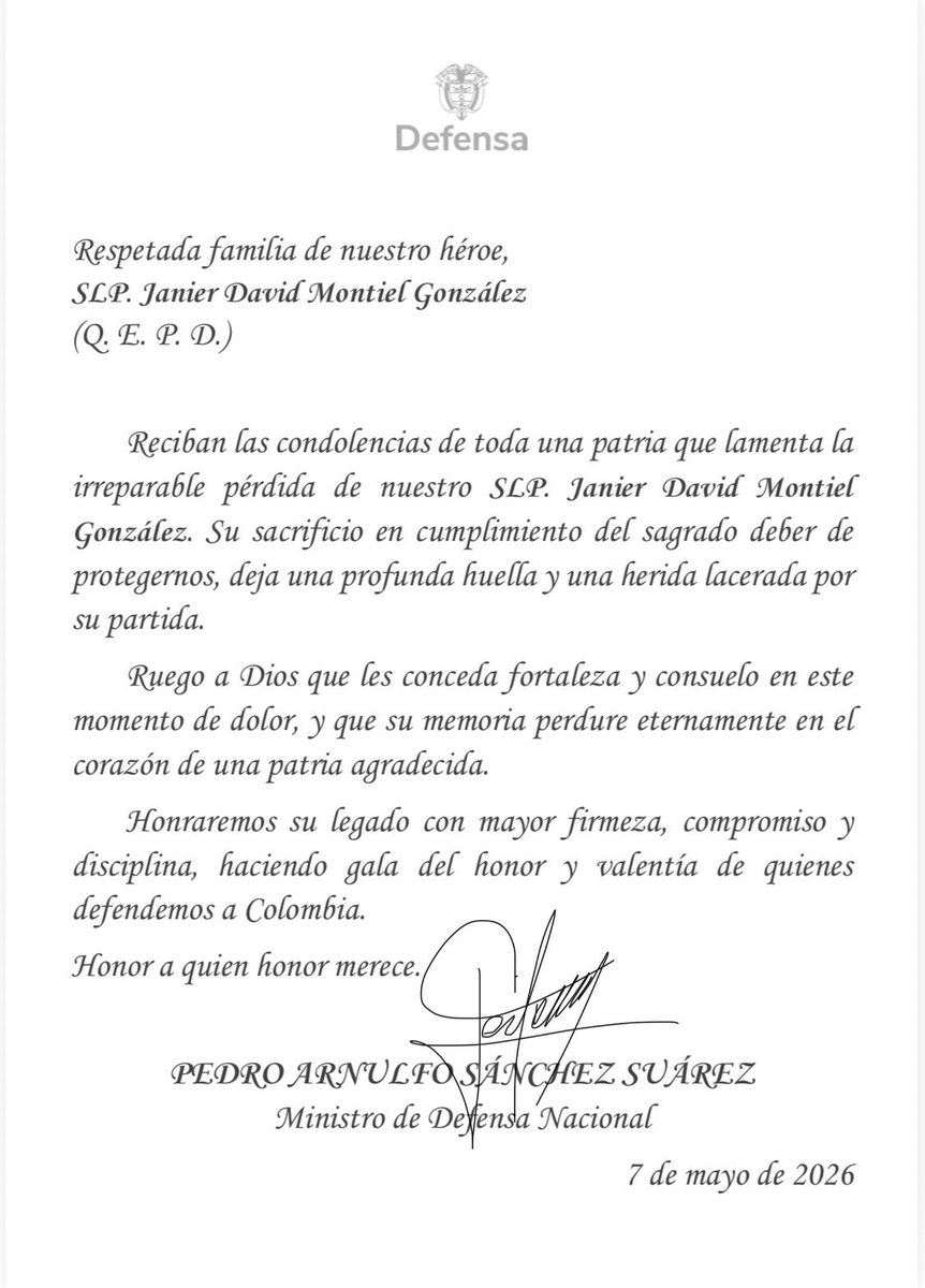 Pedro Arnulfo Sanchez S. Orgullosamente Colombiano tweet media