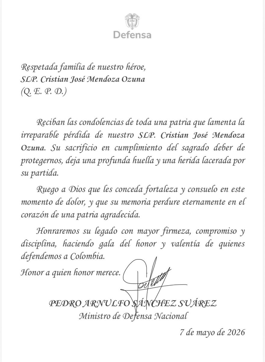 Pedro Arnulfo Sanchez S. Orgullosamente Colombiano tweet media