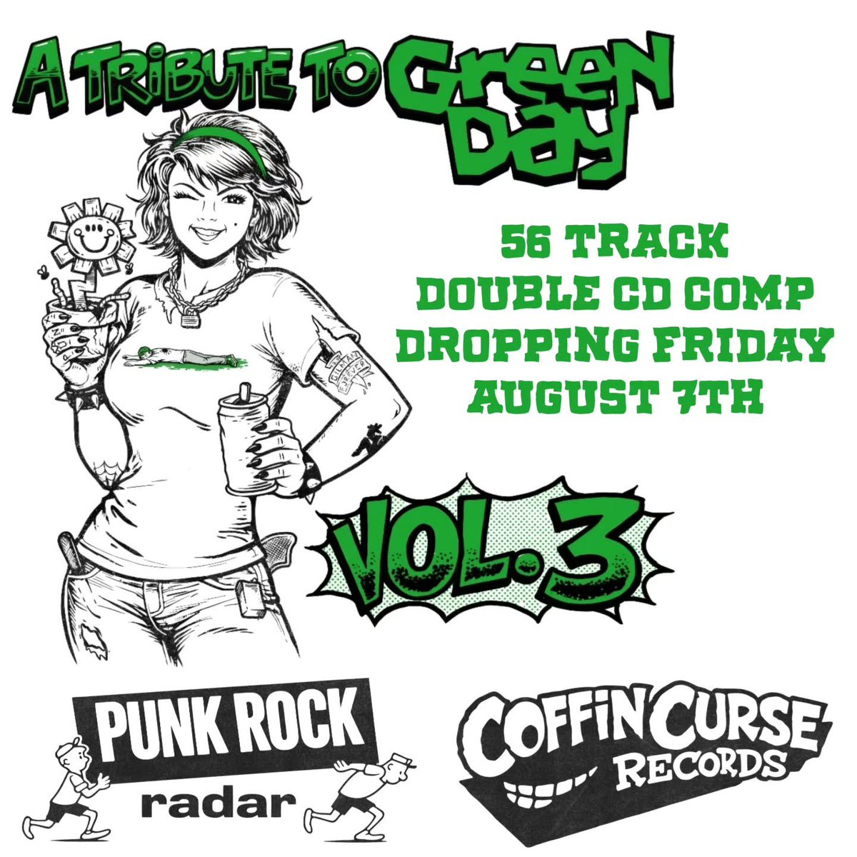 🚨BIG NEWS🚨

アメリカのCoffin Curse RecordsとPunk Rock Raderから共同リリースされるGreen Dayのトリビュートアルバムに参加させてもらうことになりました！

僕たちは大好きな「Church on Sunday」をカバーしました！

応援してくれたみなさん本当にありがとう！

最高にうれしい！

やったぜー！