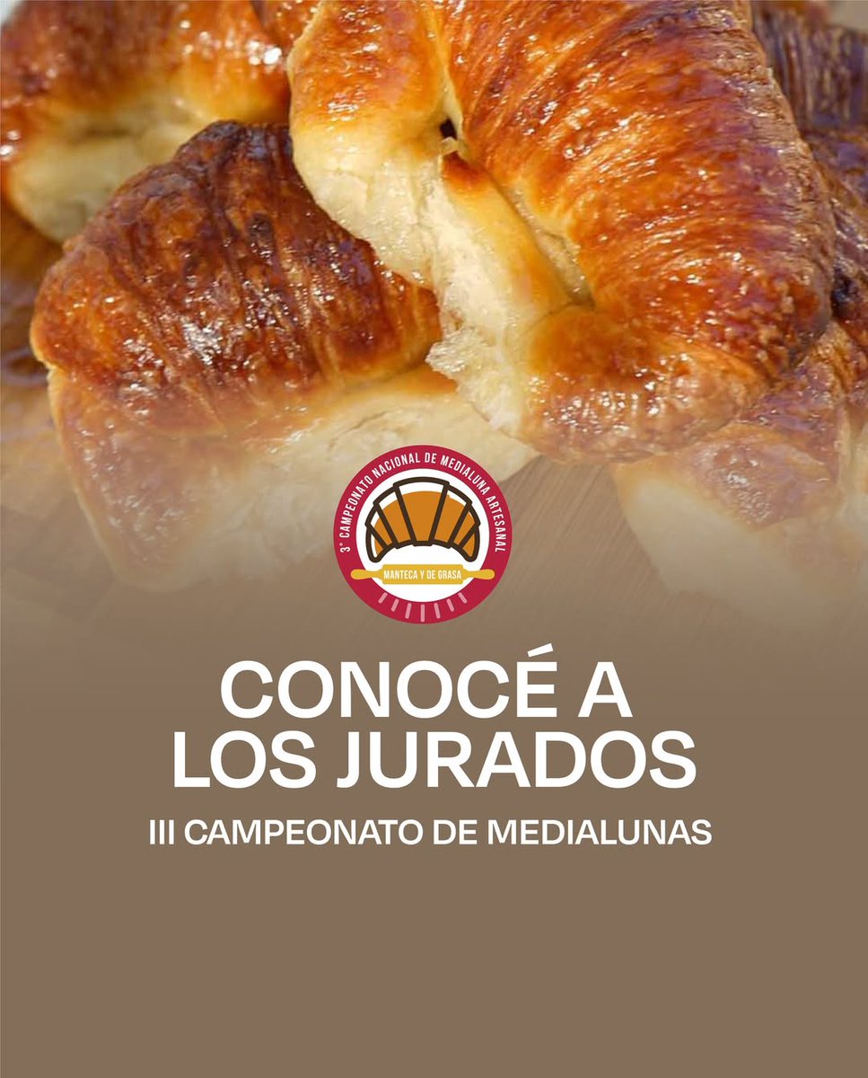 fithep's tweet photo. 🥐 El nivel se define desde el jurado

El III Campeonato de Medialunas de FITHEP 2026 reúne a referentes de la panadería y la pastelería que aportan mirada, criterio y experiencia en cada evaluación. https://t.co/cUNPpHXX6l