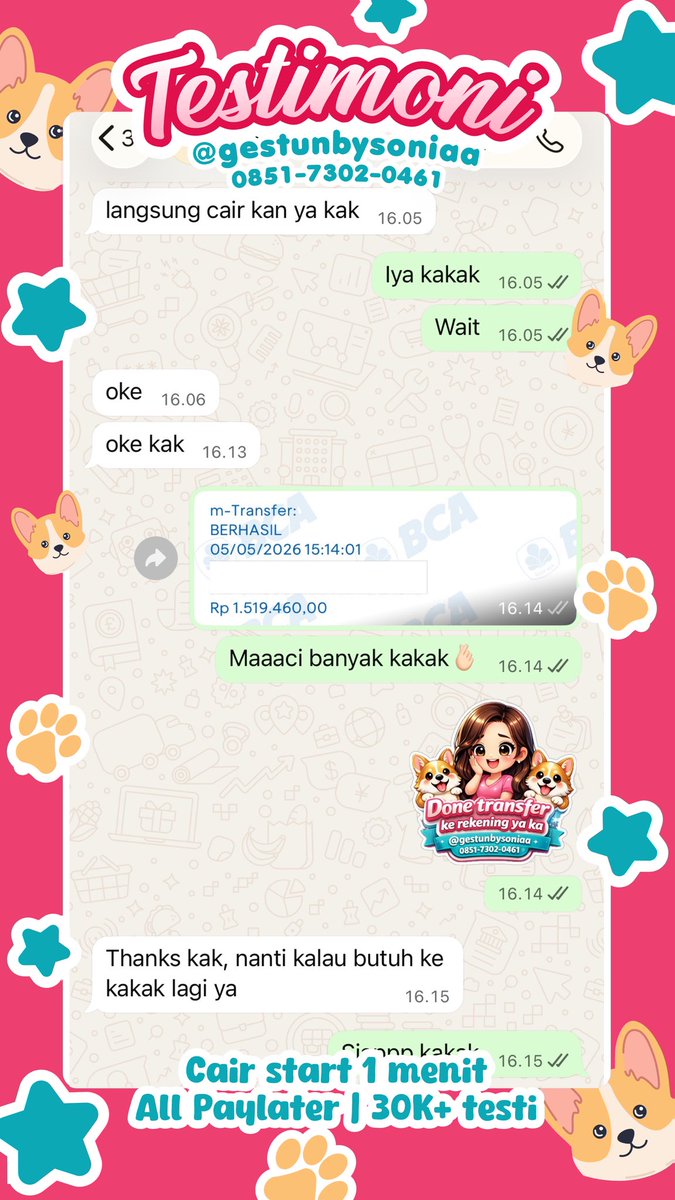 🎀🐰 all paylater available

( • ᴗ • ) ovopaylater • kredivo • akulaku • atome paylater • credinex • spaylater • gopaylater • traveloka paylater • bri ceria • yup paylater • kartu kredit • bca paylater • jenius paylater dll.

𓂃𓈒𓏸 🎀 wa 0851-7302-0461 🎀 𓏸𓈒𓂃
