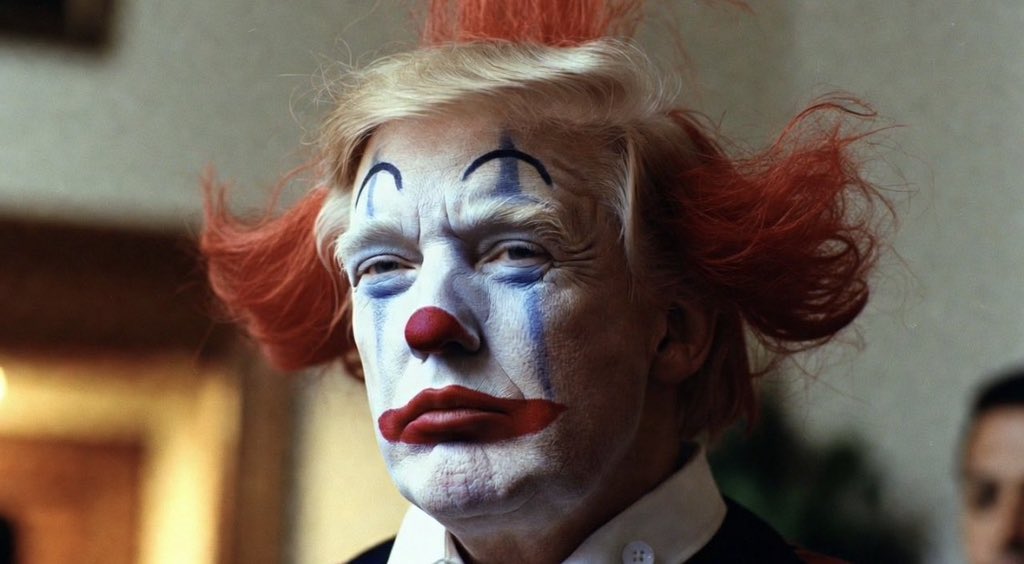 decentralised82's tweet photo. @mmpadellan And a clown heading the country https://t.co/AJybiwY2Ij