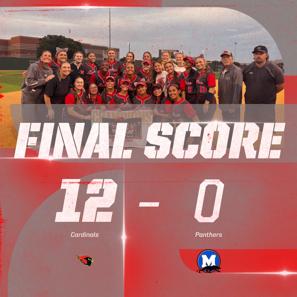 CoachCrabtree's tweet photo. ROUND 4 HERE WE COME.

Bats were on fire. Eloisa threw a no-hitter. Complete team win.

And for the third straight year, this program has hit 90+ home runs. 
That doesn’t happen by accident. It comes from mindset, work, preparation, and players committed to getting better every single day.

One more step. Let’s keep going.