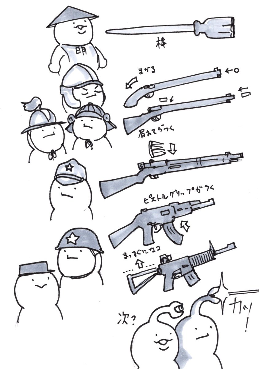 ビーム銃とか出てきてもやっぱ基本形は変わらないんだろうか。