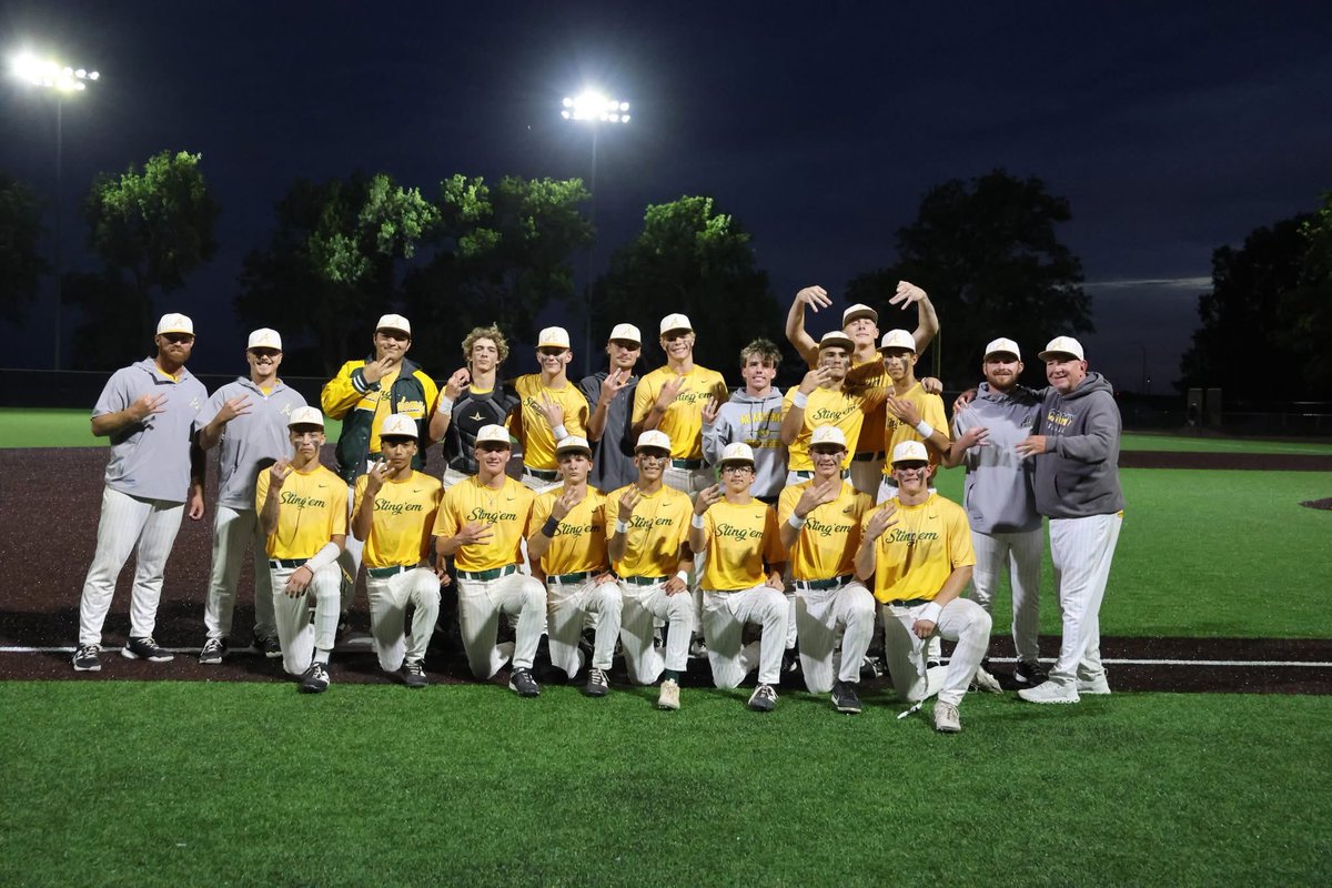LRA_Baseball's tweet photo. Your Academy Bumblebees are area champs and headed to round 3 of the playoffs!!! #stingem #practicemonday https://t.co/HF7NKhhxJq