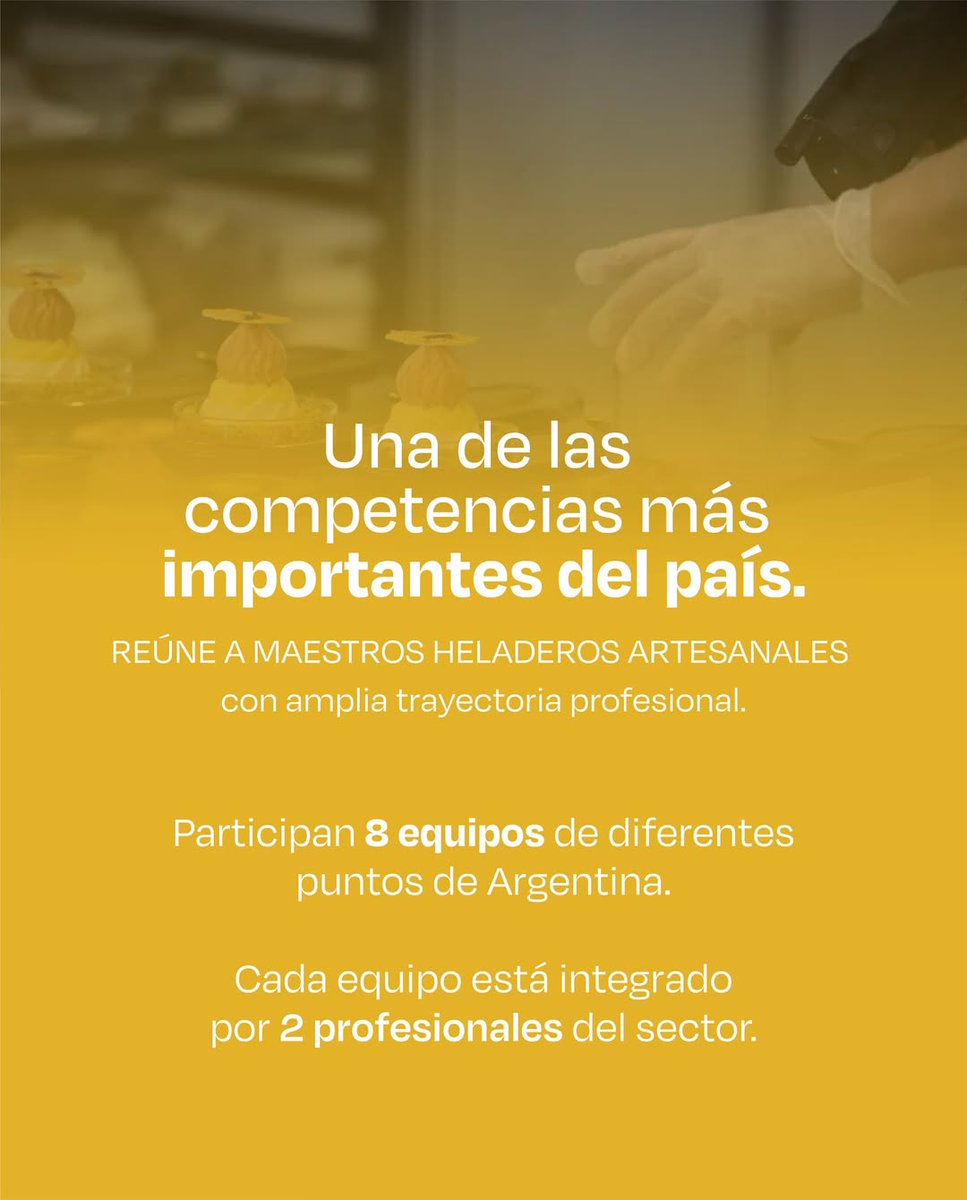fithep's tweet photo. a 8° Copa Argentina del Helado Artesanal llega a FITHEP 2026
Durante el 3 y 4 de junio, ocho equipos conformados por Maestros Heladeros Artesanales de distintos puntos del país competirán en vivo en una de las instancias más importantes del sector. https://t.co/6gcQCKHAZp