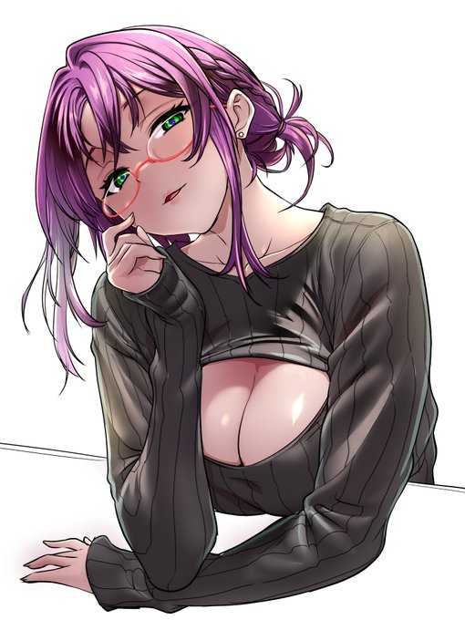 たてセタ自主練387 
やはり定期的にたてセタメガネは描きたくなってしまうものです。背景は力尽きました(汗 