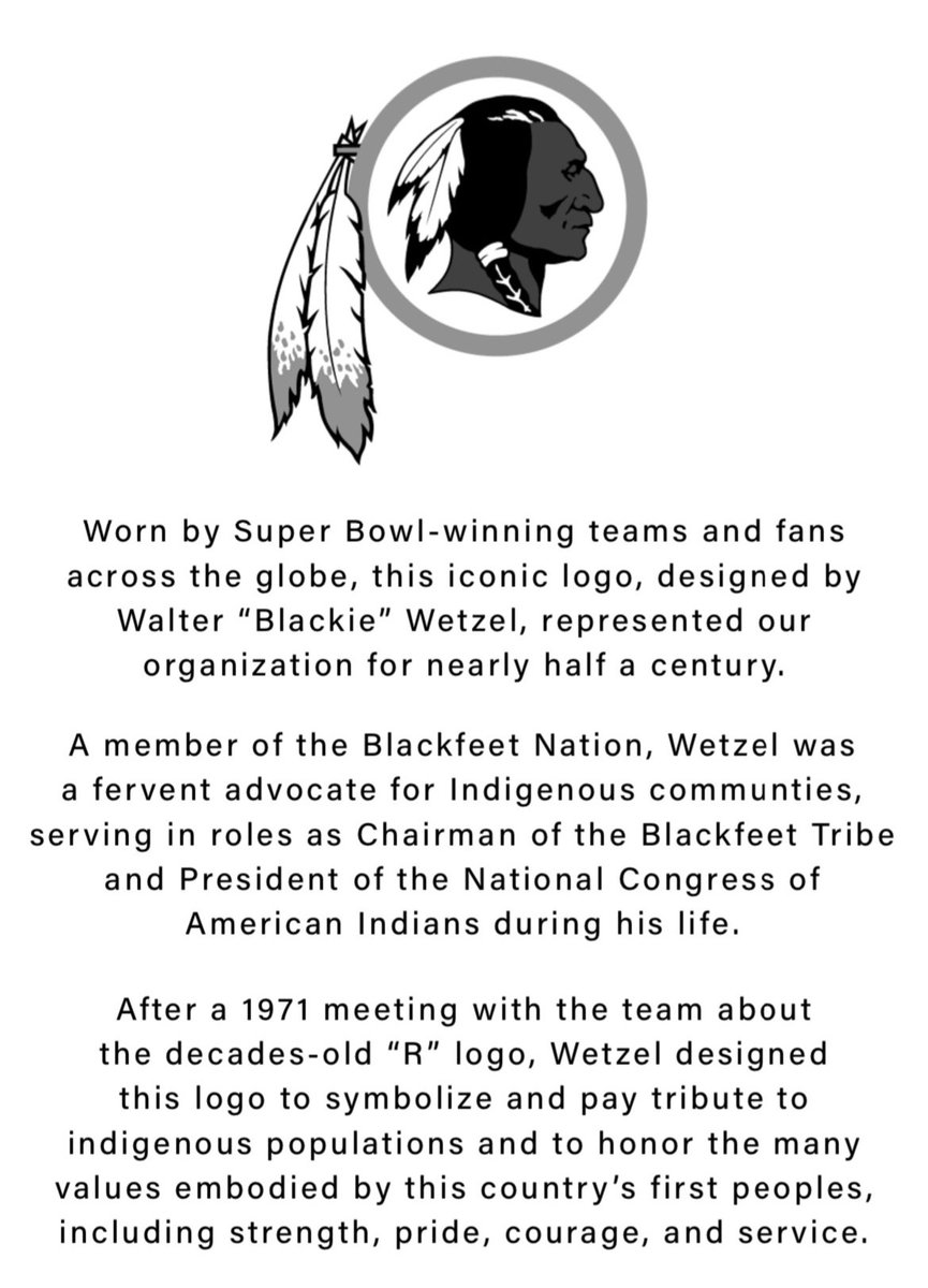 #BlackieWetzel #Thelogo #GreatAmericanIndianWarrior #NativeAmericanPride #WashingtonFootball #WashingtonDC #RFKStadium <a href="/Commanders/">Washington Commanders</a> <a href="/NFL/">NFL</a>