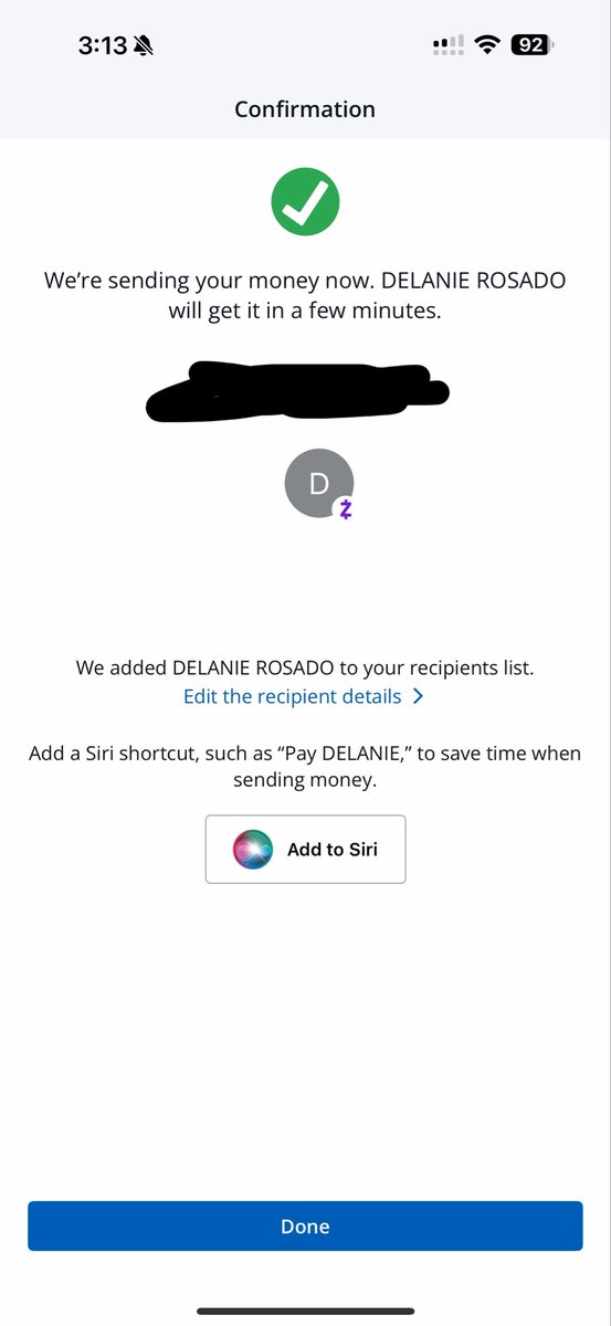 luvihaechie's tweet photo. @mmilippg IS A SCAMMER zelle name is Delanie Rosado. She is selling aespa nyc send off tickets BEWARE PLEASE https://t.co/IVSQq2jcCH