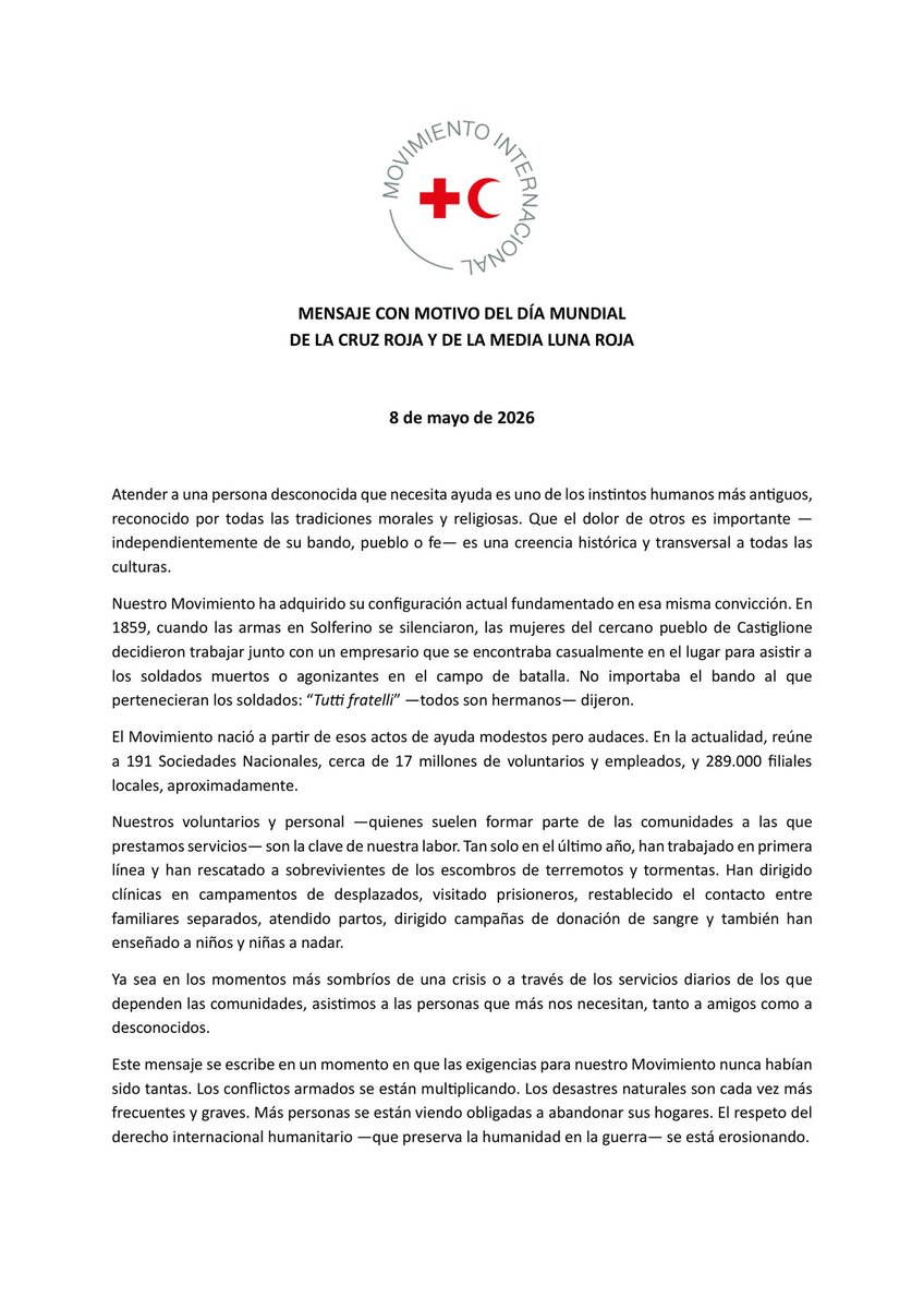 ediazcorro's tweet photo. 8 de mayo,  dia mundial de la Cruz Roja y la Media Luna Roja. https://t.co/IUPmFBd2VS