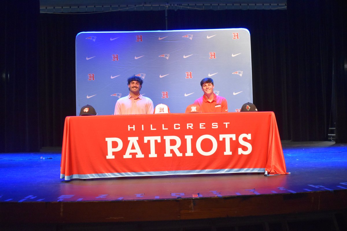 Baseball_Pats's tweet photo. Congratulations to @masonbooth_13 and @WyattGarner0320 as we celebrated their opportunities to continue to play baseball next year at UWA and Gadsden State. Congratulations to two well deserving young men. https://t.co/sjEvRSZV1O