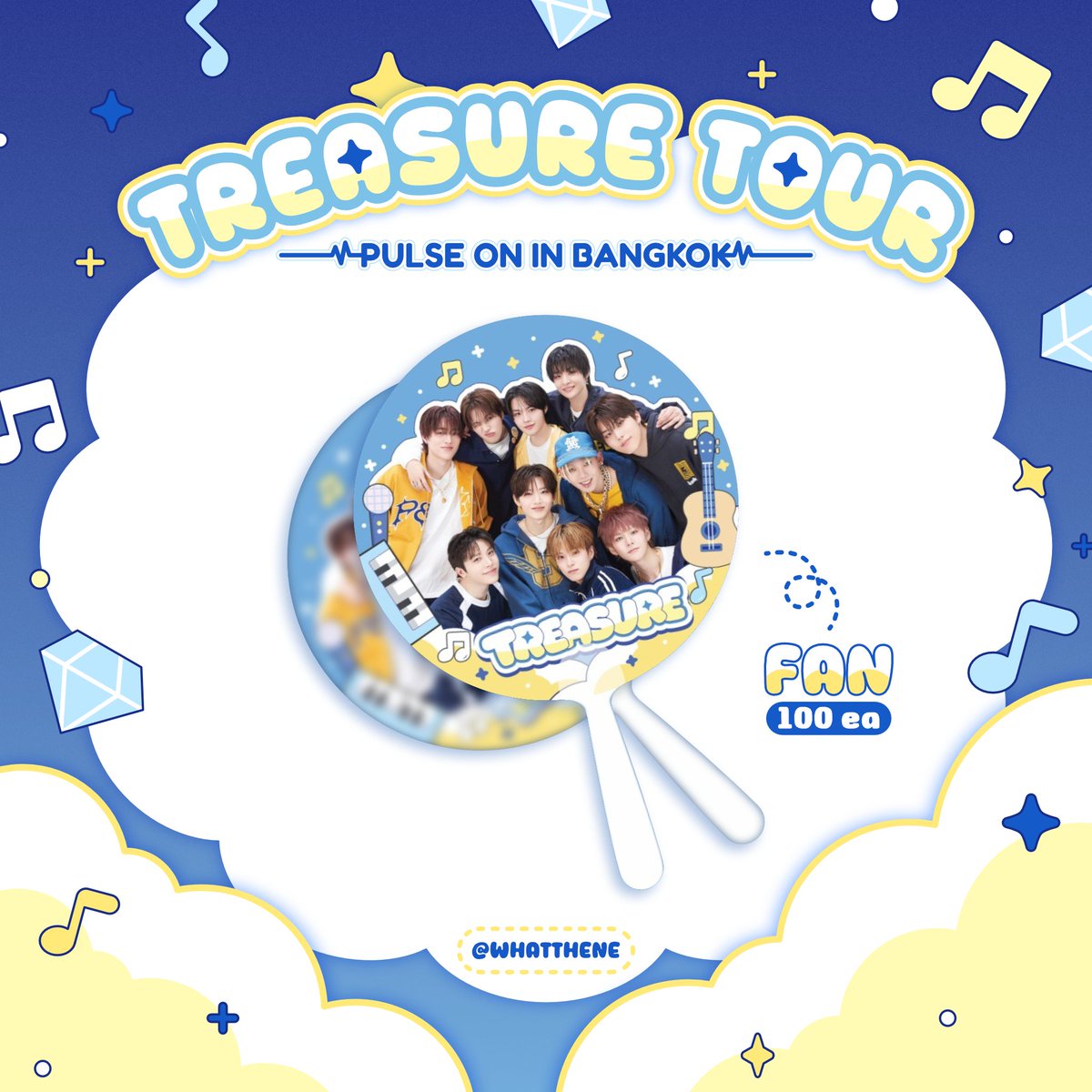 💎 GIVEAWAY 
𝑷𝑼𝑳𝑺𝑬 𝑶𝑵 𝑰𝑵 𝑩𝑨𝑵𝑮𝑲𝑶𝑲 🥰

 ✨ FAN 100 ea 

📍 : National Stadium
📆 : 16 May 2026
🕐: TBA

🥳
#TREASURE
#PULSE_ON_IN_BANGKOK
#TREASURE_PULSE_ON_IN_BKK
