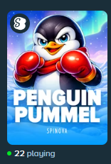 SpinovaSlots's tweet photo. We just dropped our newest game, Penguin Pummel and someone already max won on a super buy, turning just $50 into $2.5K!

Test it out now! https://t.co/PzvoXB63dT