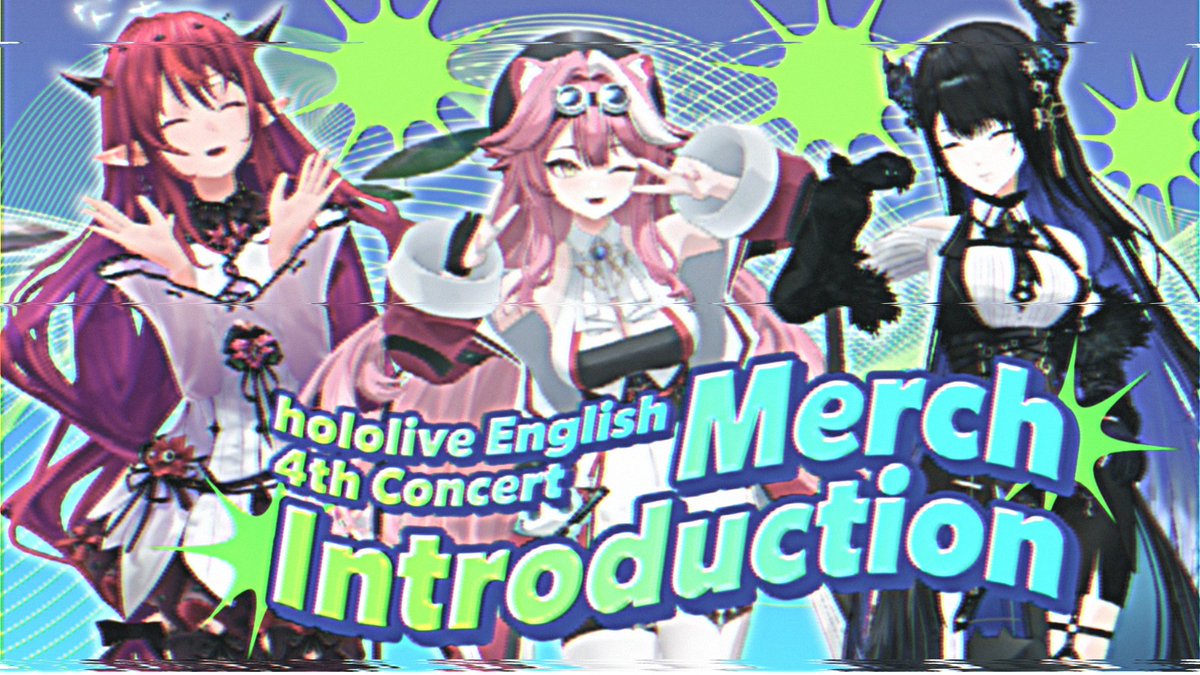 🛍️🎉#holoSerendipity Concert Merchandise🎉🛍️

GOOD news is here!
hololive English 4th Concert -Serendipity- Concert Merchandise with Advanced Shipping goes on sale tomorrow! 
Catch all the details in the special video below, premiering tomorrow!✨

📺Special Premiere