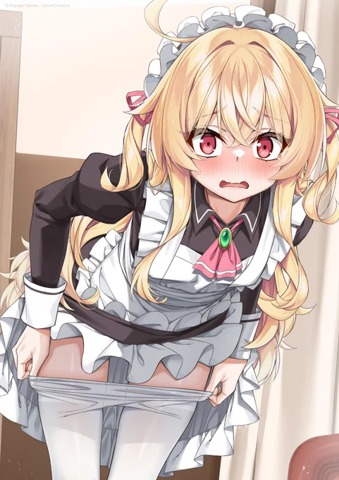 今日は #メイドの日!! リトルメイドノベタちゃん、 今日もドジっ子ですね～ #LittleWitchNobeta #リトルウィッチノベタ