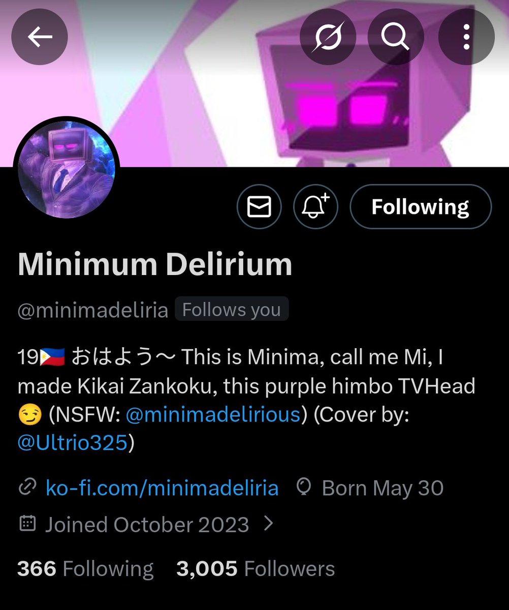 Minimum Delirium tweet media