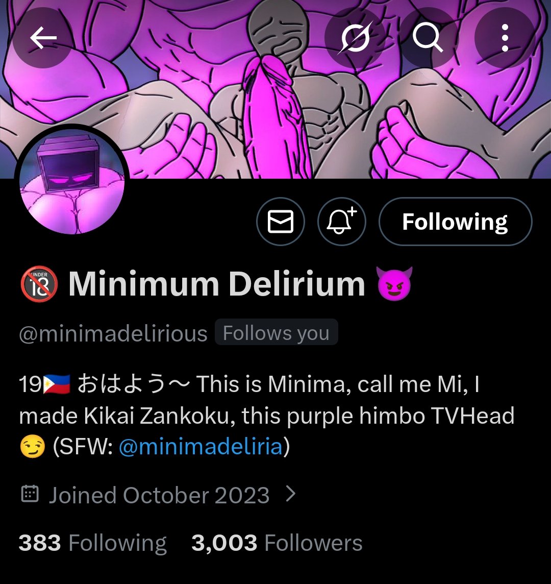 Minimum Delirium tweet media