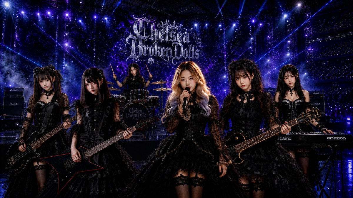 77Lunablack77's tweet photo. Girls Rock Band
Chelsea Broken Dolls

Luna,Celica,Renka,
Kanon,Haruhi,Serene
私の愛するDollsたちです
応援よろしくお願いします
https://t.co/xbNFedPnry

 #ChelseaBrokenDolls
 #CBD
 #aimusic https://t.co/vzhf2mIrxj