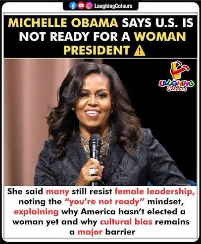 AuthorJoeNBrown's tweet photo. Michelle Obama says the U.S. is not ready for a woman president, but let’s prove her wrong in the next election. Let’s vote 🗳️ unanimously for #KamalaHarris in the next election (again), and turn this nation around… because the U.S. is definitely READY for our #MadamPresident. https://t.co/rpXjJAnEJI