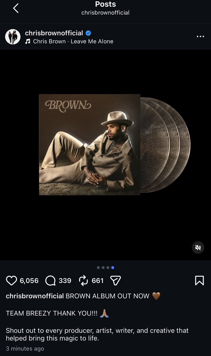 BROWN album out now! tweet media