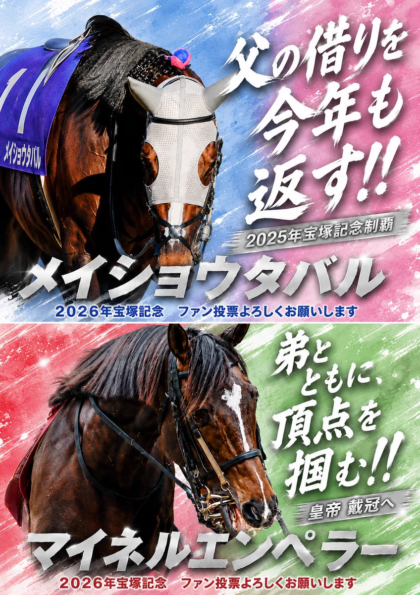 第67回宝塚記念ファン投票がスタート、上位10頭に出走優先権