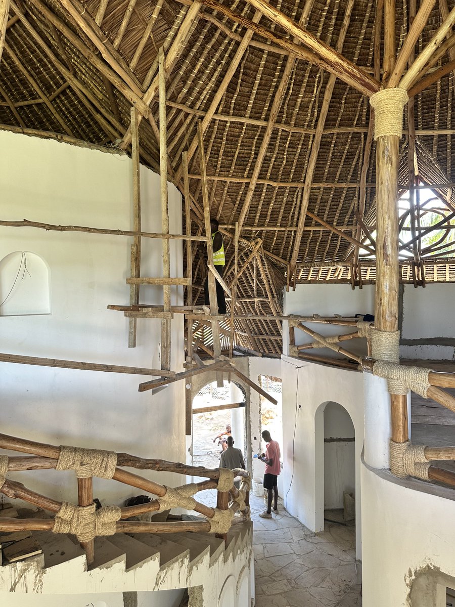 dnahinga's tweet photo. The great Architect Hassan Fathy taught us a principle which we have forgotten.

He said we should build from what is beneath our feet.

If you plant the tree now, you can use it for the roof and columns and entrance transition in less than 10 years.

Grass can grow easily 

And rock is still abundant. 

But the African has this curse, he has anti-bodies that, “rejects his own technology for ownership.”

Good morning #MjengoElimu
